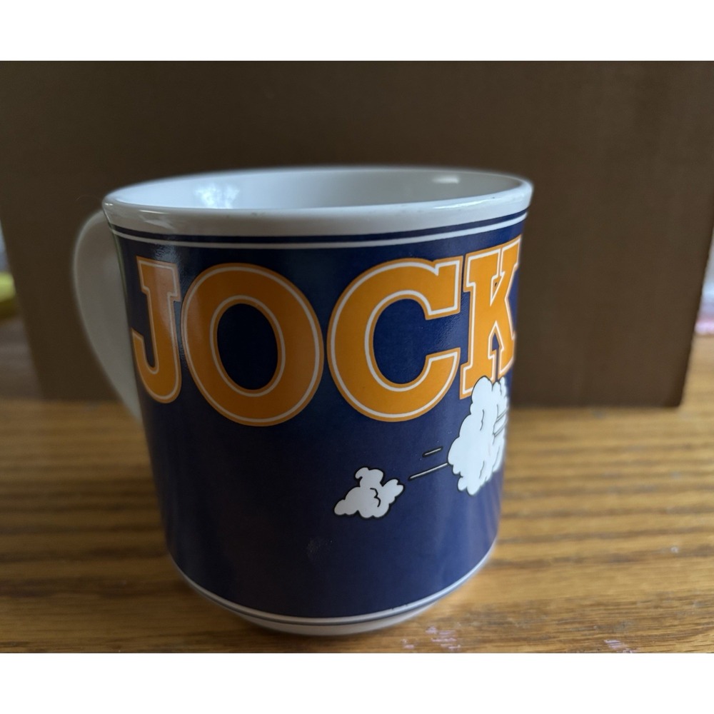Vintage Mug Jock Cup "Not To Be Worn" Cup Coffee Tea Cocoa Novelty Joke